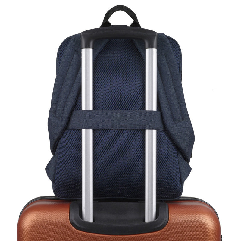 Mochila Gabol Neptuno Azul, Resistente al Agua, Acople a Carro, Espalda Acolchada