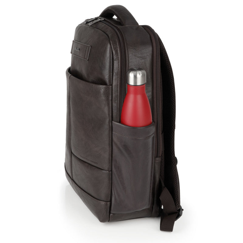 Mochila para Portátil 15.6" de Piel Sintética COMMAND Marrón Gabol | 413855