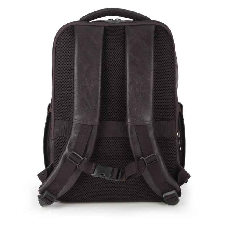 Mochila para Portátil 15.6" de Piel Sintética COMMAND Marrón Gabol