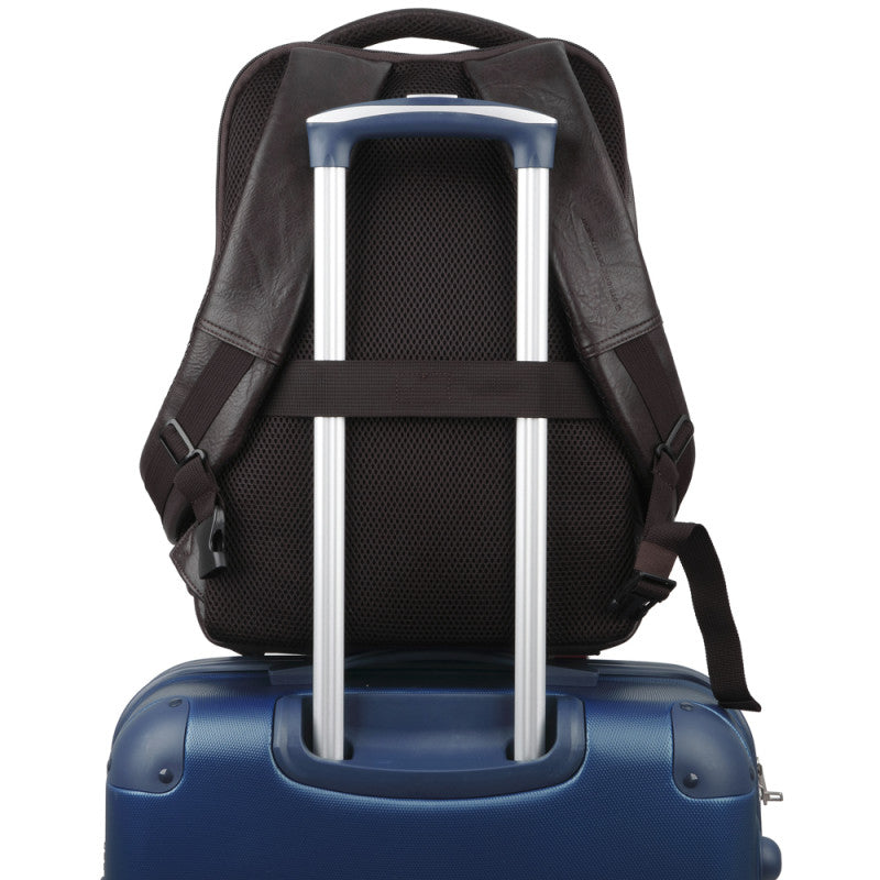 Mochila para Portátil 15.6" de Piel Sintética COMMAND Marrón Gabol | 413855