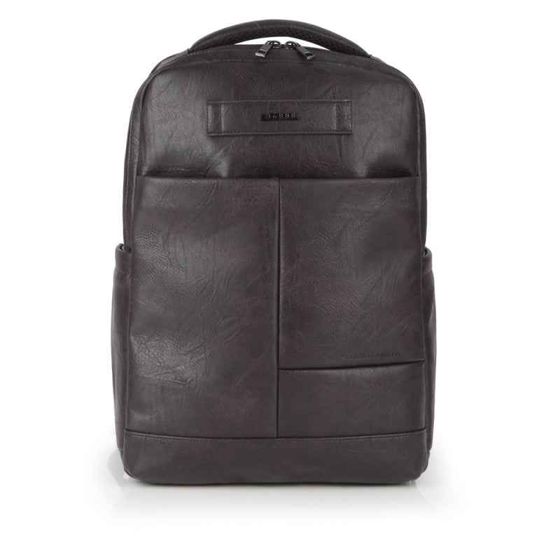 Mochila para Portátil 15.6" de Piel Sintética COMMAND Marrón Gabol