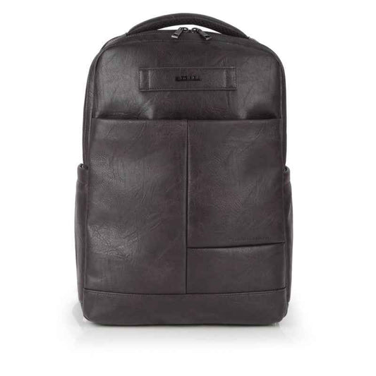 Mochila para Portátil 15.6" de Piel Sintética COMMAND Marrón Gabol