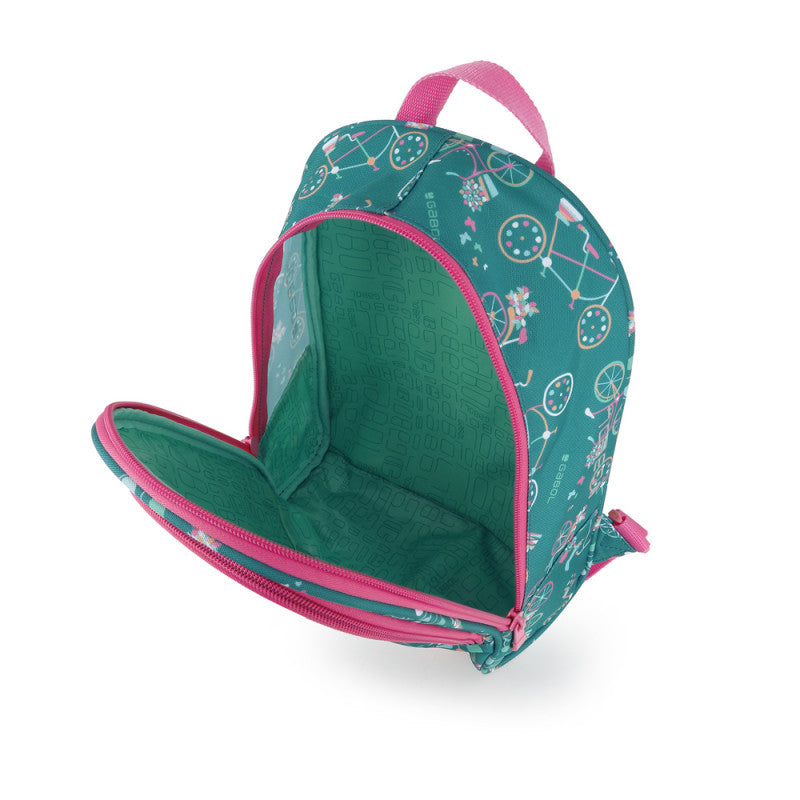 Mochila Pequeña Fiori Gabol Verde: Diseño Juguetón, Espalda Acolchada, Identificador