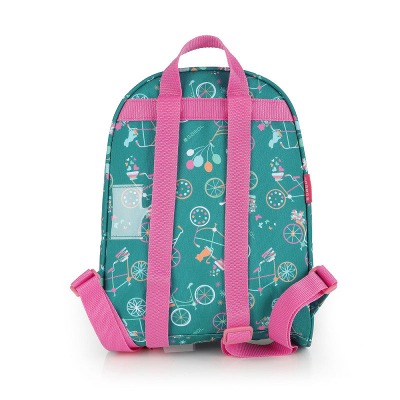 Mochila Pequeña Fiori Gabol Verde: Diseño Juguetón, Espalda Acolchada, Identificador