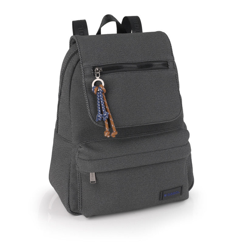 Mochila Gabol SALMA Elegante Piel Sintética Gris Diseño Moderno PVC Free