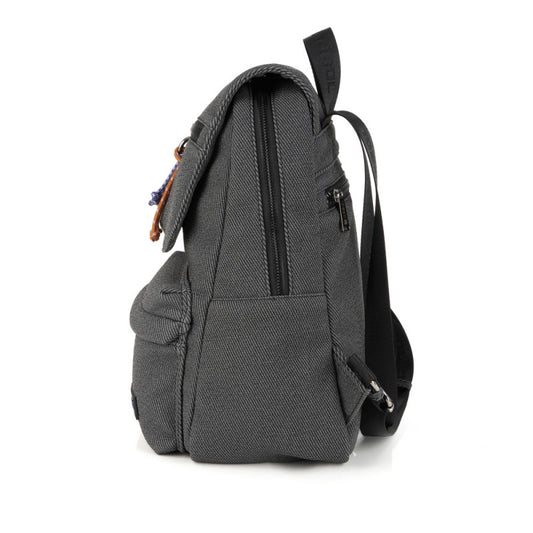 Mochila Gabol SALMA Elegante Piel Sintética Gris Diseño Moderno PVC Free