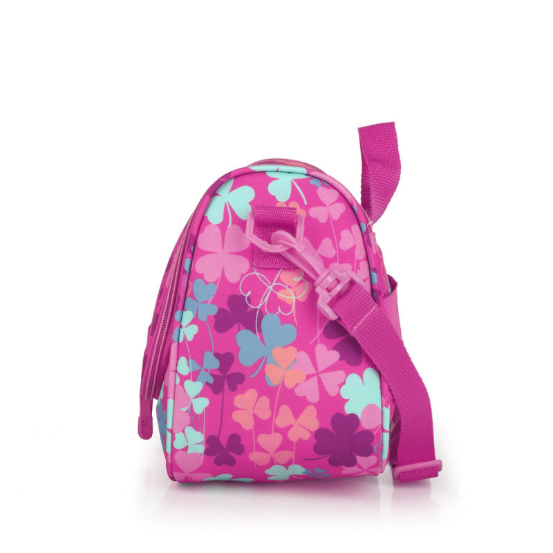 Porta Alimentos Térmico Gabol CLOVER Rosa Infantil, Acolchado, Acople Carro, PVC Free